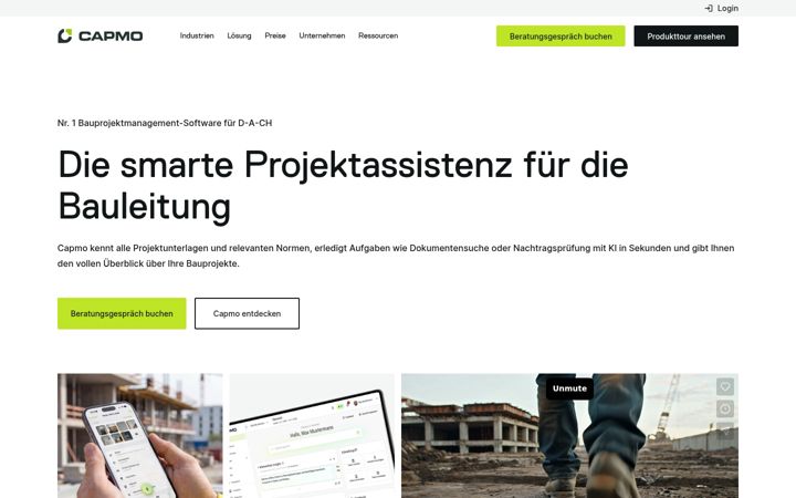 Screenshot von capmo.de
