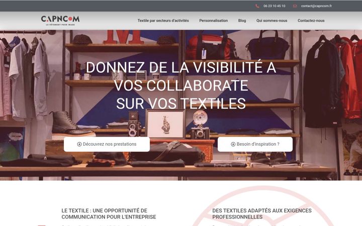 Screenshot of capncom.fr