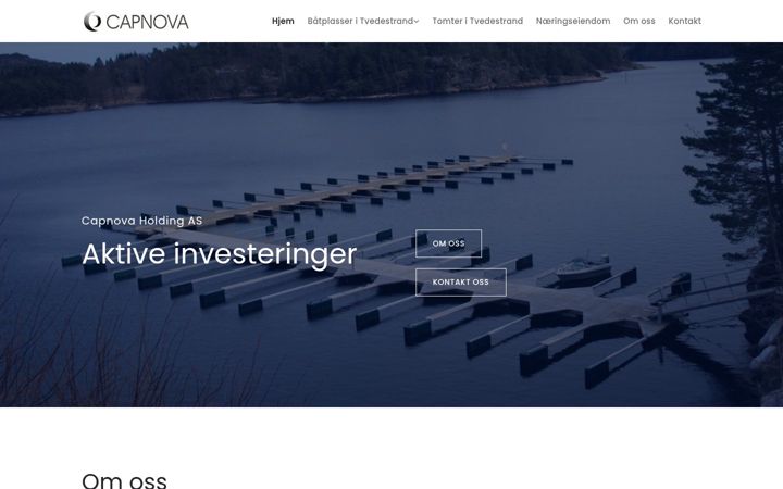 Screenshot of capnova.no