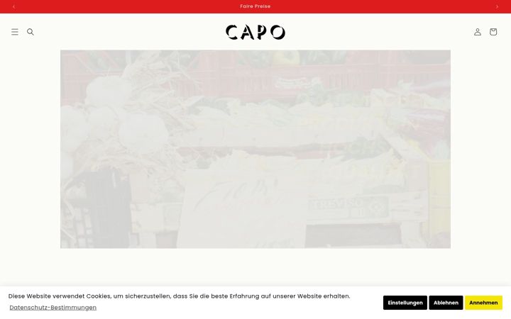 Screenshot of capo-olio.de