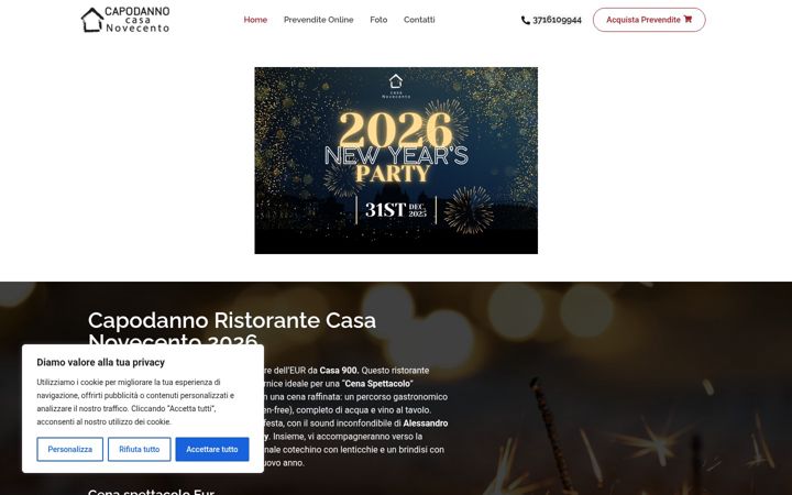 Zrzut ekranu capodannocasanovecento.it