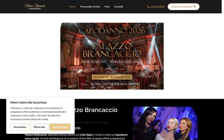 Screenshot ta' capodannopalazzobrancaccio.it