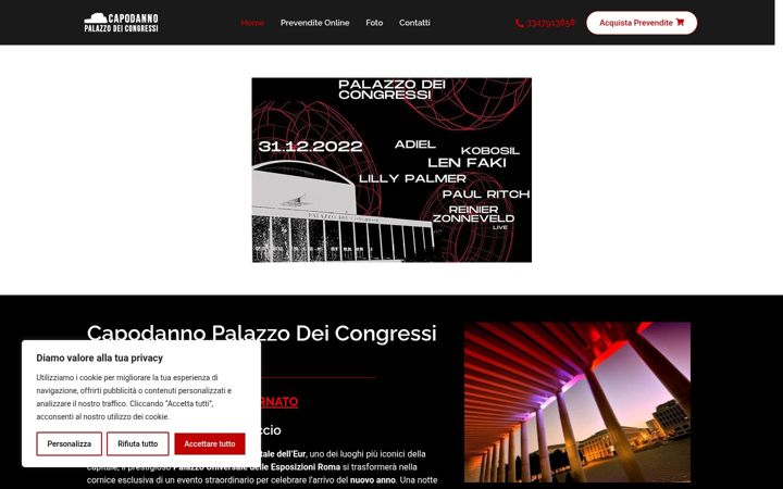 Screenshot ta' capodannopalazzodeicongressi.it