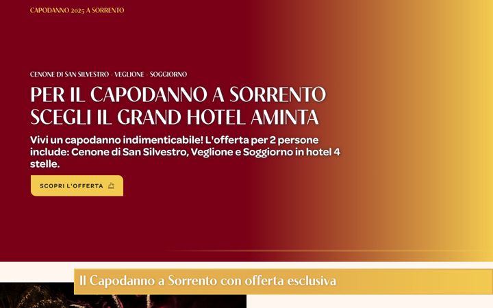 Screenshot ta' capodannosorrento.it