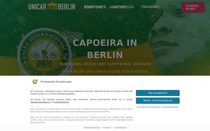 Screenshot of capoeira-regional.eu