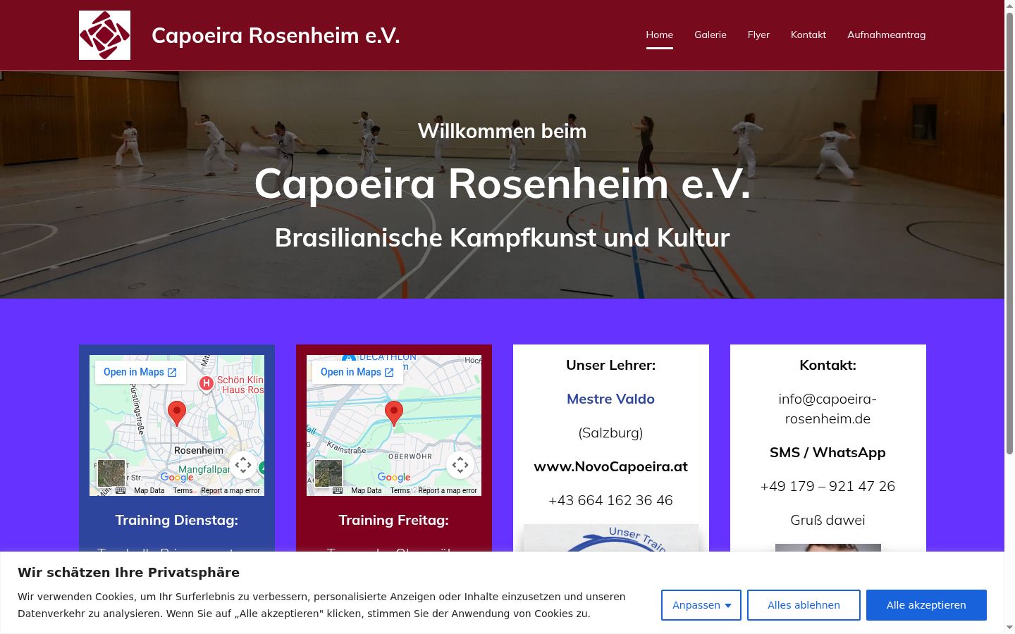 Screenshot tal-banner tal-kunsens muri qabel kwalunkwe interazzjoni