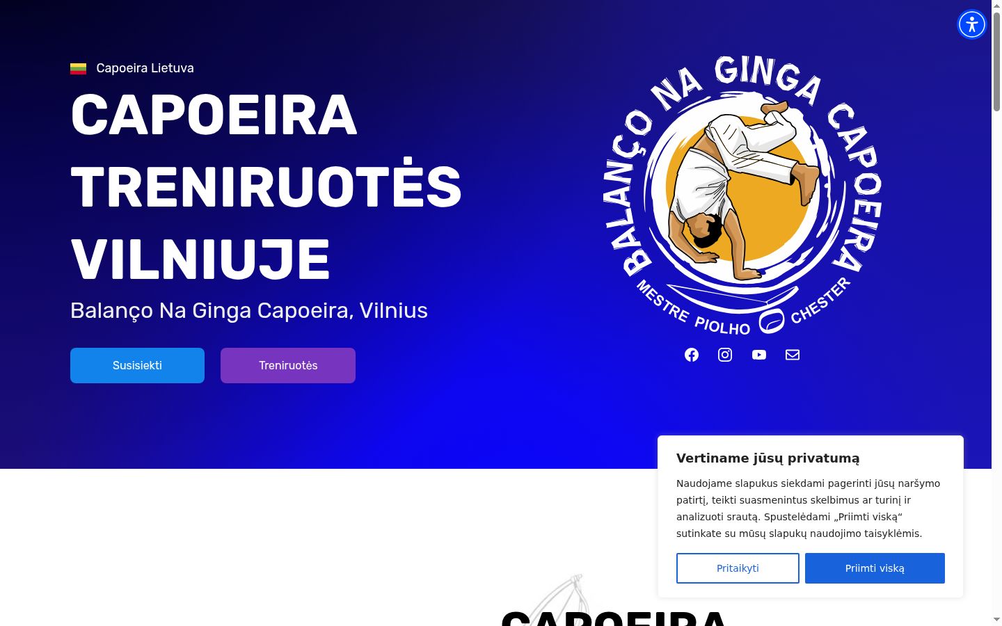 Screenshot tal-banner tal-kunsens muri qabel kwalunkwe interazzjoni