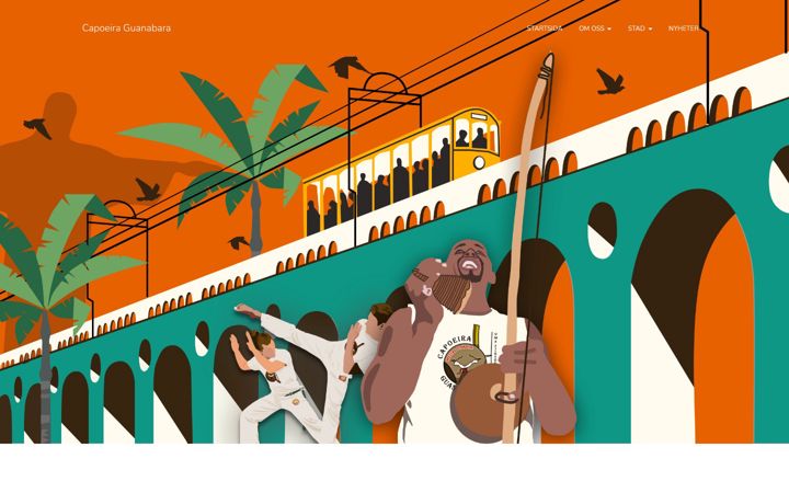 Screenshot of capoeiraguanabara.se