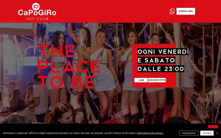 Screenshot of capogiro.it