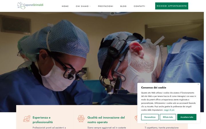 Screenshot ta' caponegrimaldi.it