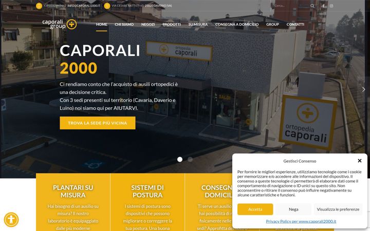 Screenshot of caporali2000.it