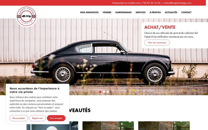 Screenshot of capotsvintage.com