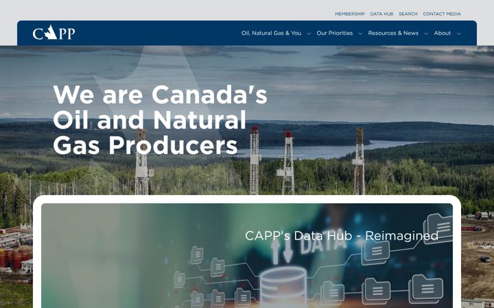 Screenshot of capp.ca