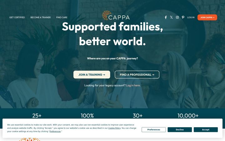 Screenshot of cappa.net