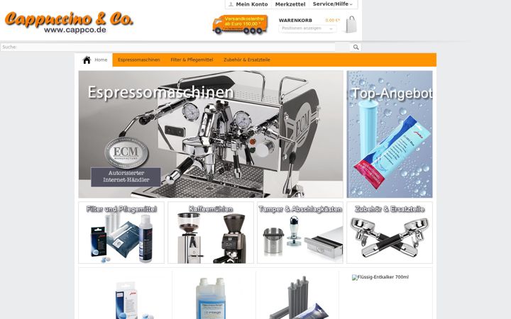 Screenshot of cappco.de