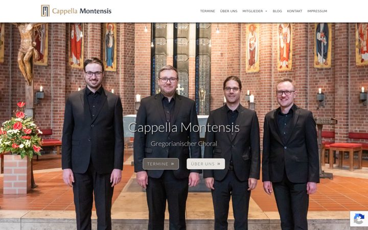 Screenshot of cappella-montensis.de