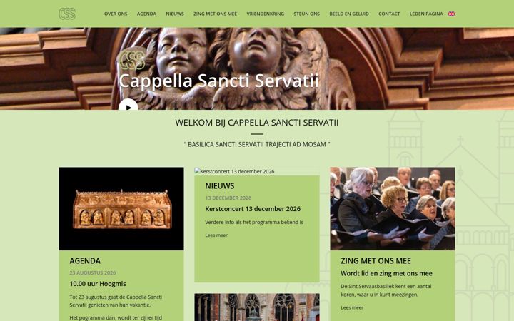 Screenshot of cappellasintservaas.nl