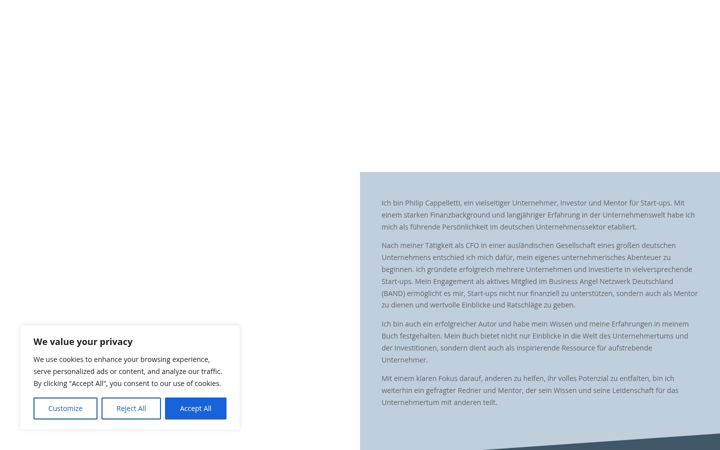 Screenshot of cappelletti.de