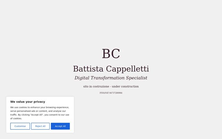 Screenshot of cappelletti.net
