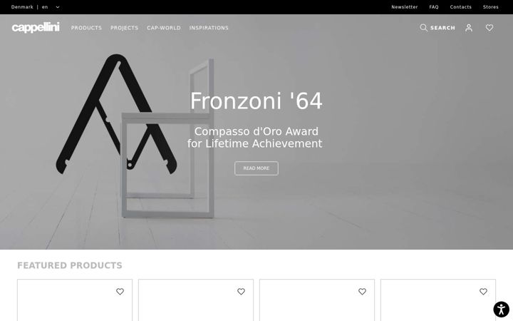 Screenshot of cappellini.com