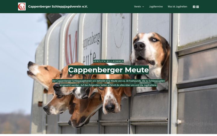 Screenshot ta' cappenberger-schleppjagdverein.de