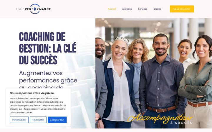 Screenshot of capperformance.ca