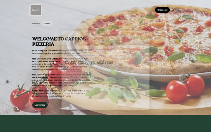 Screenshot of cappios.square.site