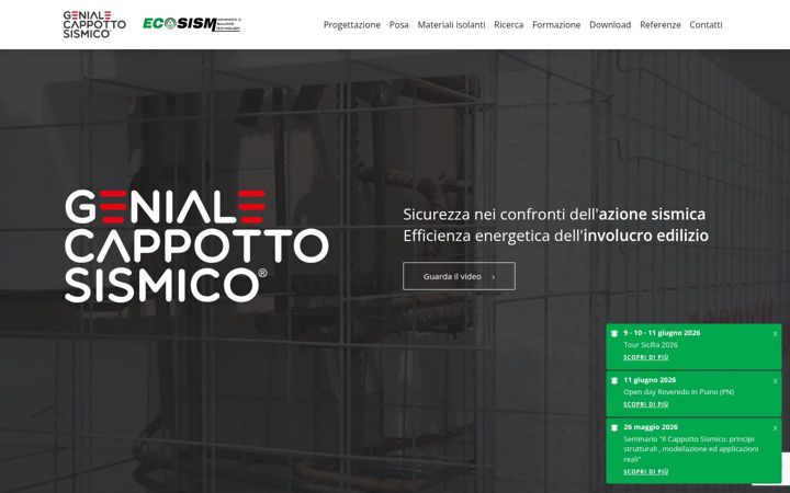 Captura de pantalla de cappottosismico.com