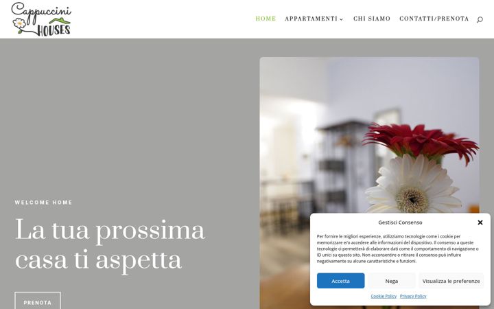 Screenshot of cappuccinihouses.it