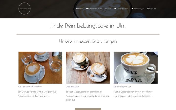 Screenshot ta' cappuccinoliebe.de
