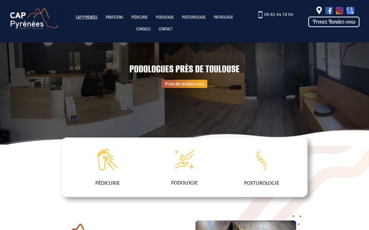 Screenshot of cappyrenees.fr