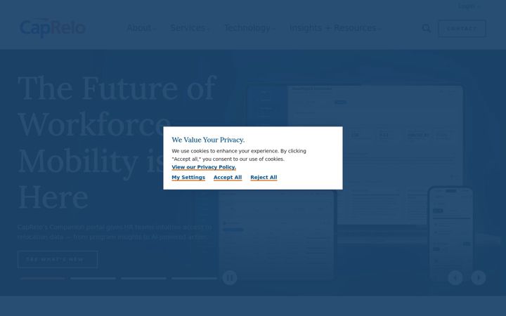 Screenshot of caprelo.com