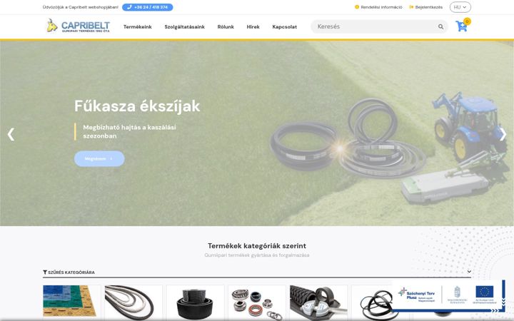 Екранна снимка на capribelt.hu