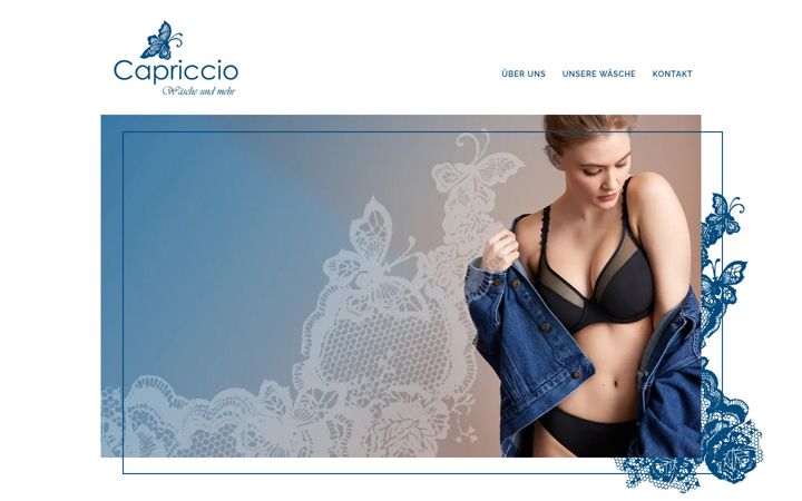 Screenshot of capriccio-dessous.de