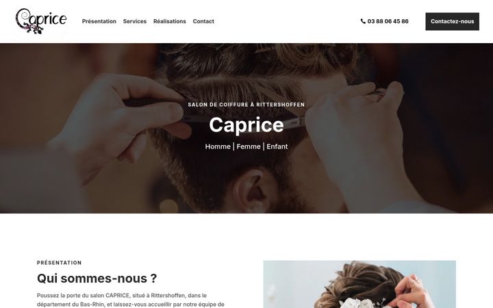 Screenshot of caprice67.fr