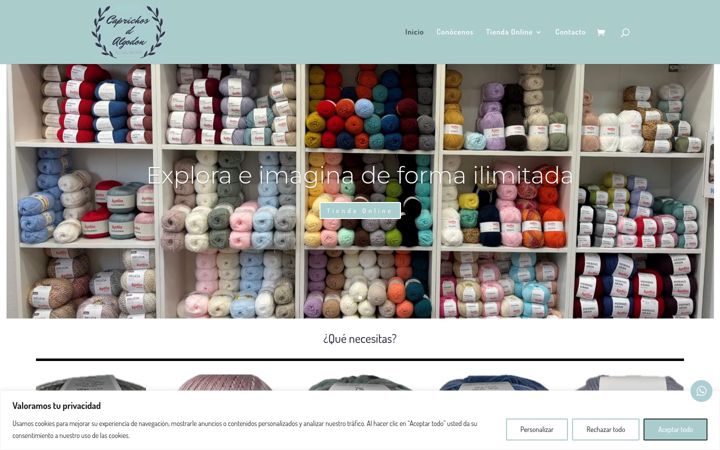 Screenshot of caprichosdalgodon.com