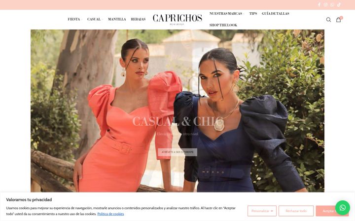 Screenshot of caprichosponferrada.es