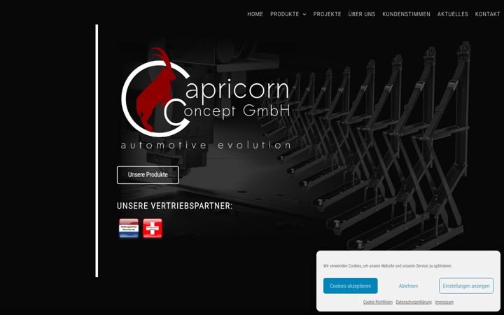 Screenshot of capricorn-concept.de