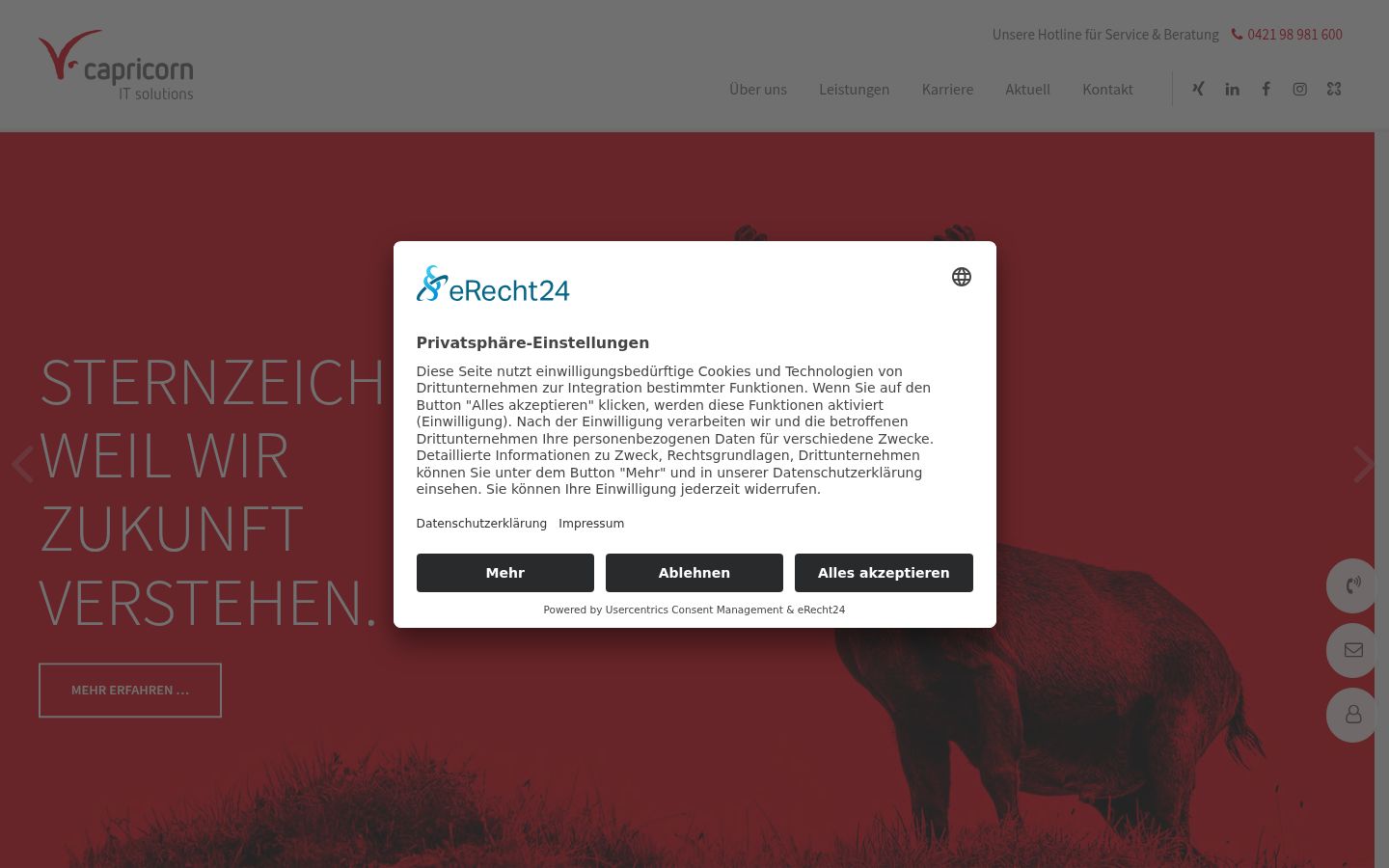 Screenshot tal-banner tal-kunsens muri qabel kwalunkwe interazzjoni