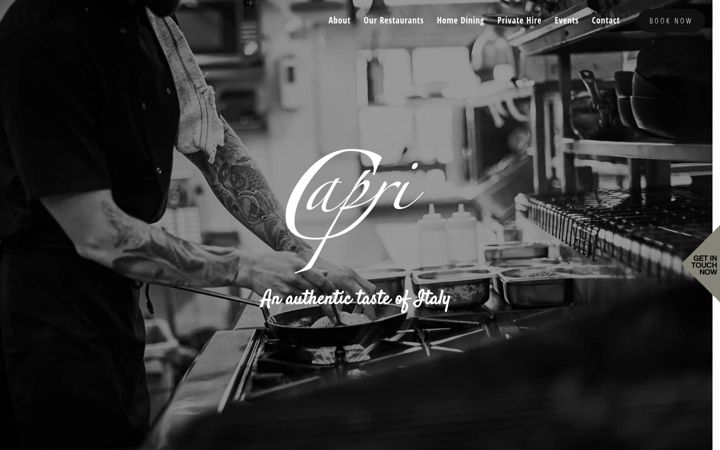 Screenshot of caprigroup.co.uk