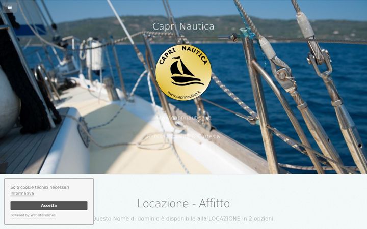 Screenshot of caprinautica.it