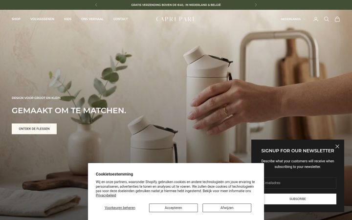 Screenshot of capripare.com