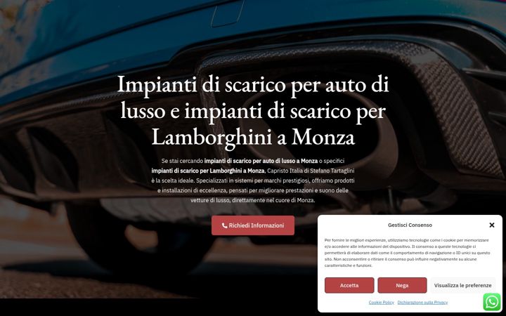 Screenshot of capristoitalia.it