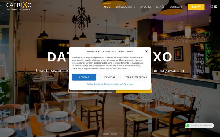 Screenshot of caprixo.es
