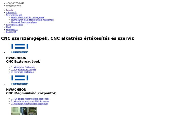 Screenshot of capro.hu