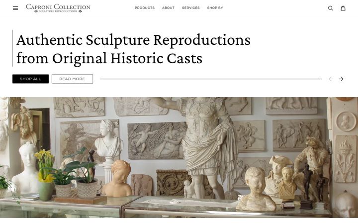 Screenshot of capronicollection.com