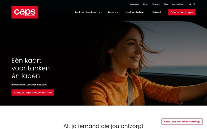 Screenshot of caps.be