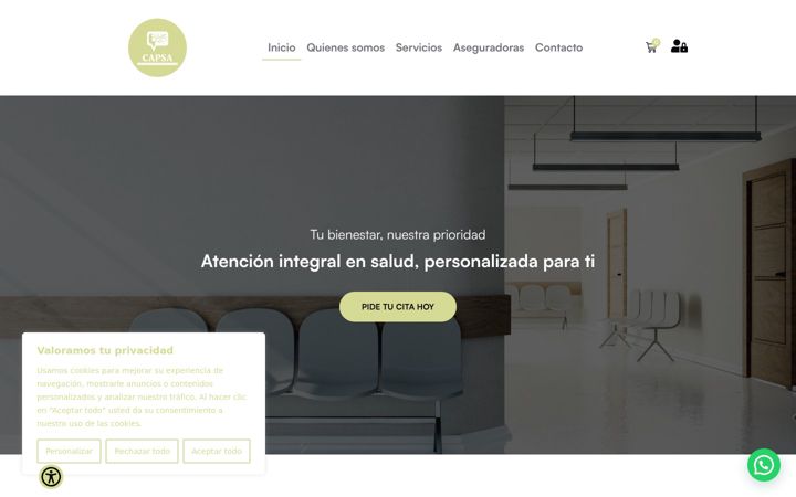 Screenshot of capsacentreespecialitats.com.es