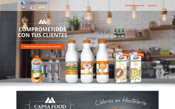 Capture d'écran de capsahosteleria.es