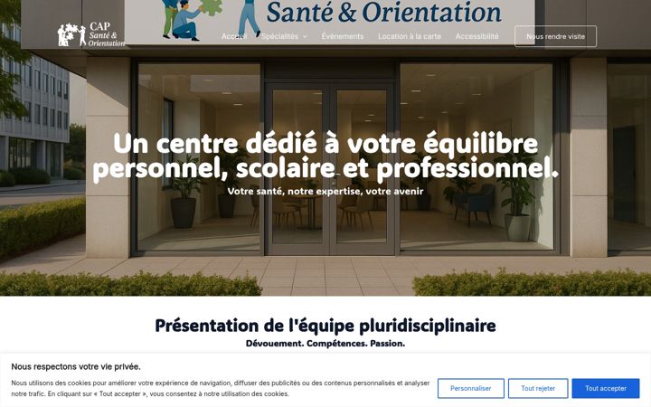Screenshot του capsanteorientation.fr